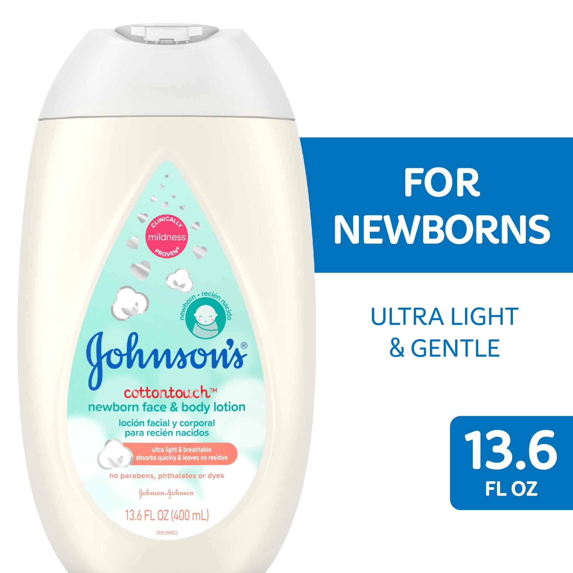 J&J NB COTTONTOUCH LOTION13.6z