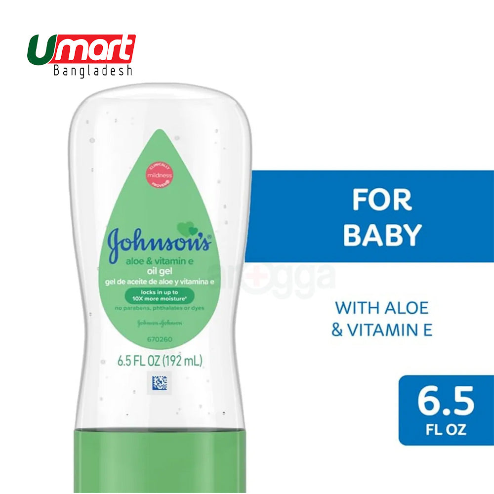Johnsons Baby Oil Aloe & Vitamin-E 20oz