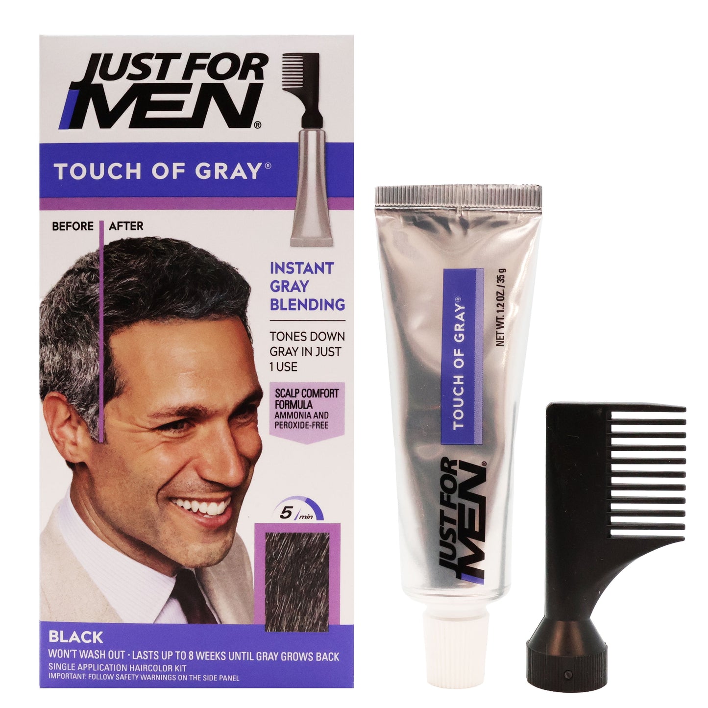 JUST FOR MEN TOUGH OF GRAY BLACK