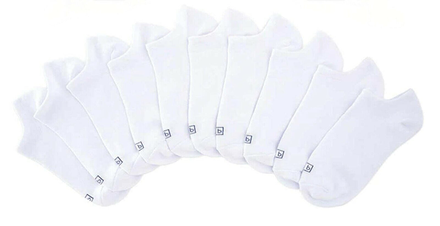 Russell Fashion Foot Women's White No-Show Socks, 2 pairs