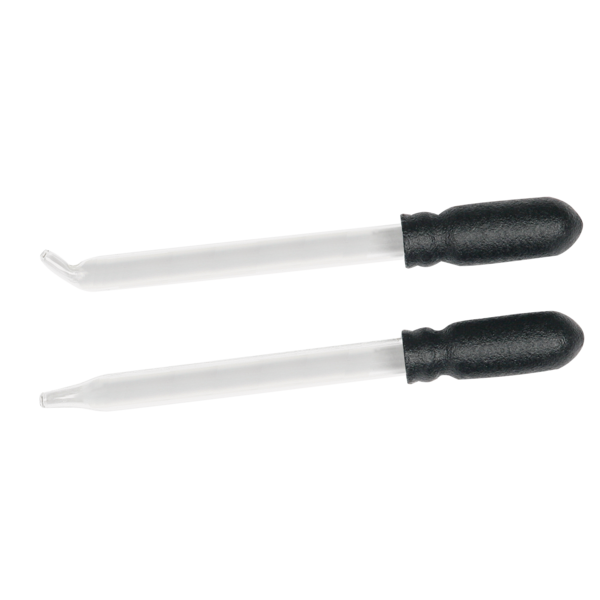 Straight and Bent Tip Glass Droppers - Medicine Droppers - 1 mL Capacity
