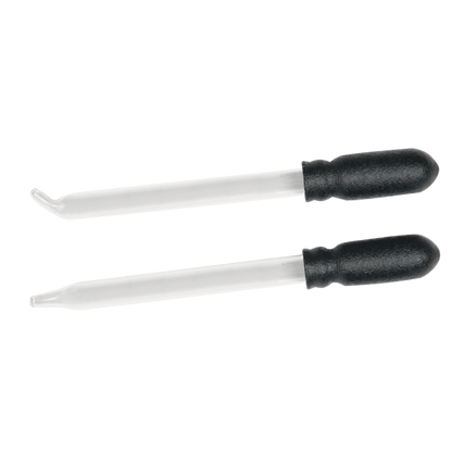 Straight and Bent Tip Glass Droppers - Medicine Droppers - 1 mL Capacity