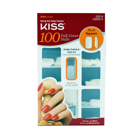 KISS 100 Full-Cover Nails - Active Square