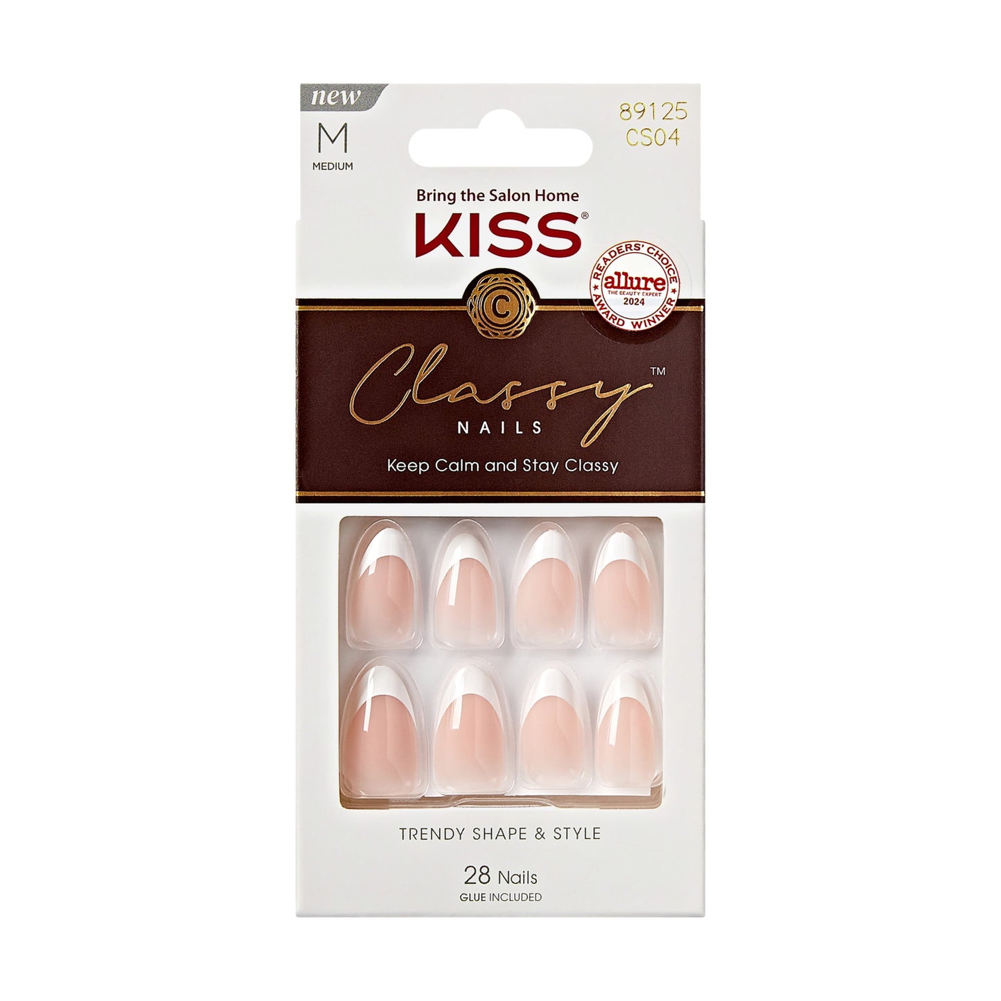 KISS Classy Premium Medium Almond Press-On Nails - Dashing