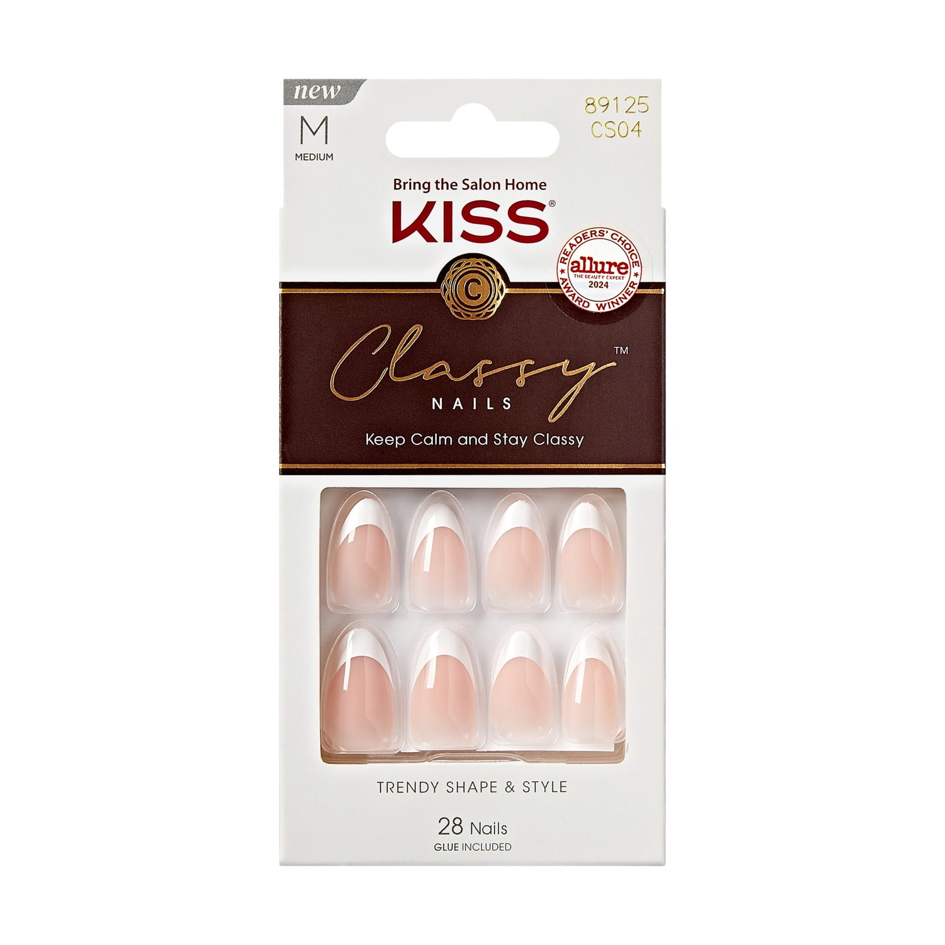 KISS Classy Premium Medium Almond Press-On Nails - Dashing