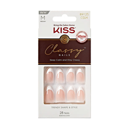 KISS Classy Premium Medium Almond Press-On Nails - Dashing