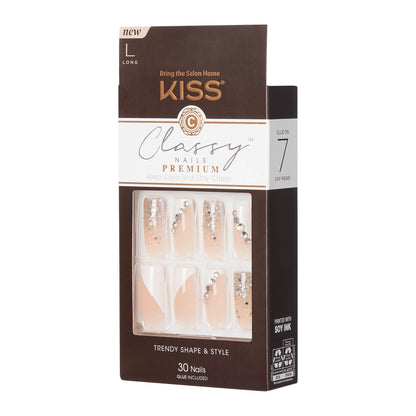Kiss Classy Premium Nails 30 Count Long Length