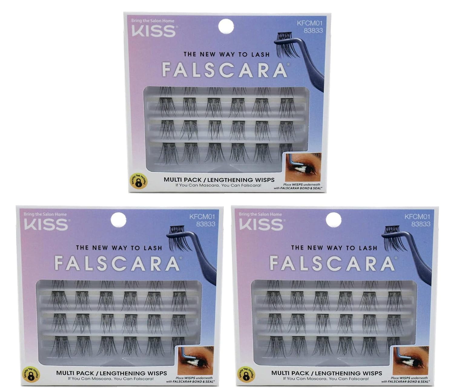 KISS Falscara Studio Wisp Refill Pack - Soft Natural, 36 wisps