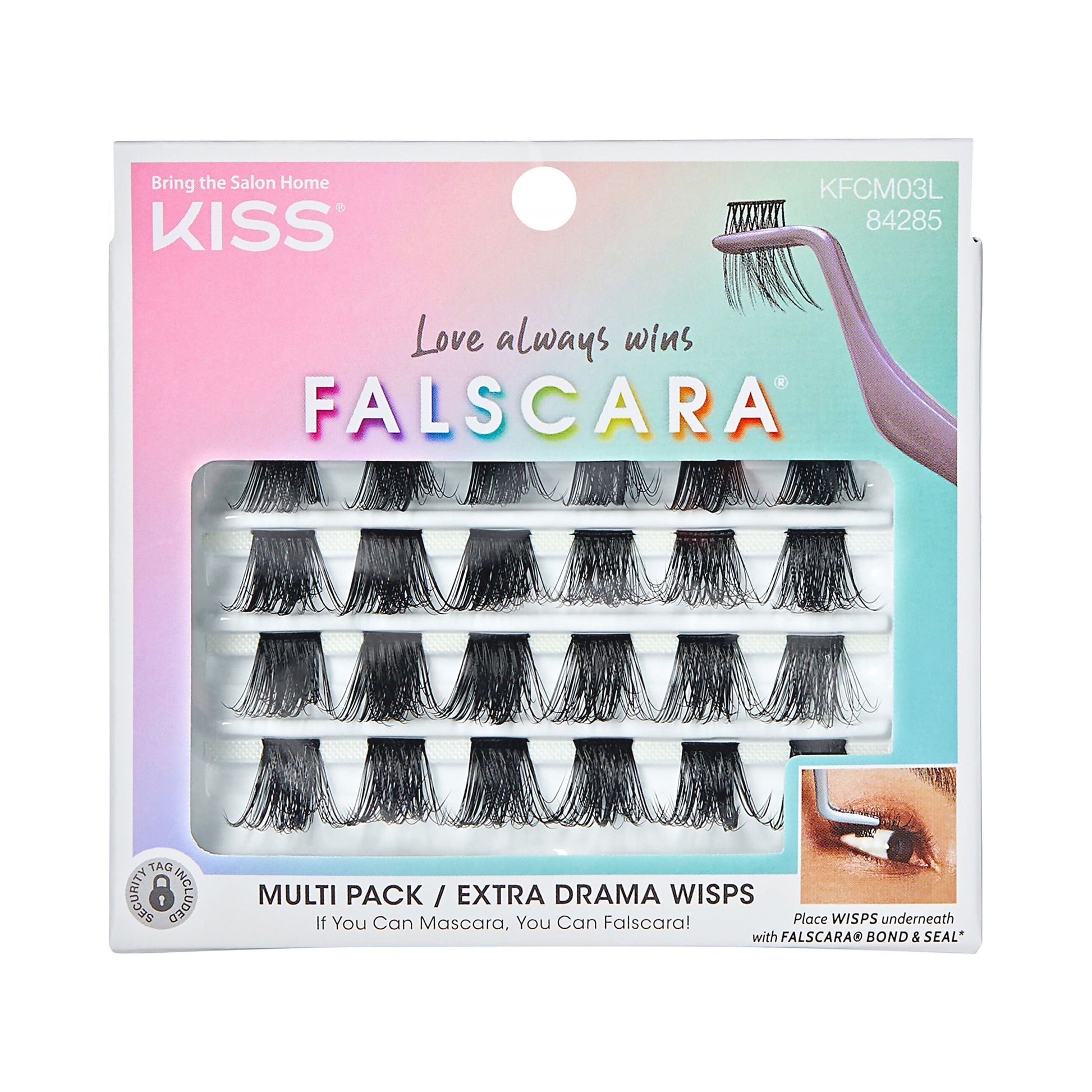 KISS FALSCARA Multipack Drama Lashes - Petite Volume Wisps, 30 count