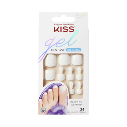 KISS Gel Fantasy Ready To Wear Fake Toenails - This is Classic