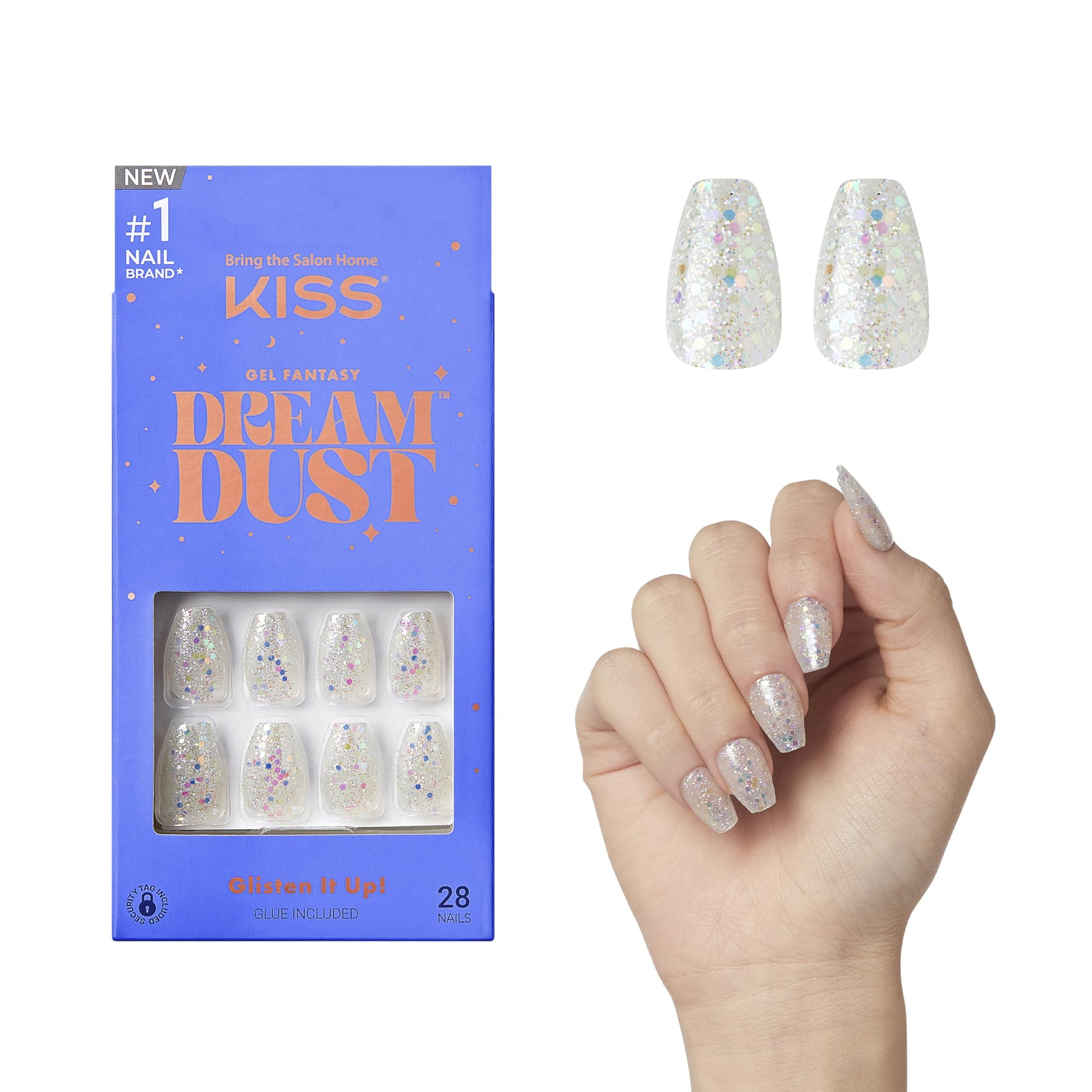 KISS Gel Fantasy Dream Dust Press On Nails - Mood Dust