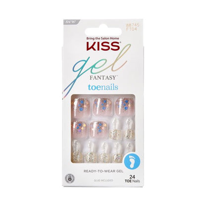 KISS Gel Fantasy Ready To Wear Fake Toenails - This is Classic