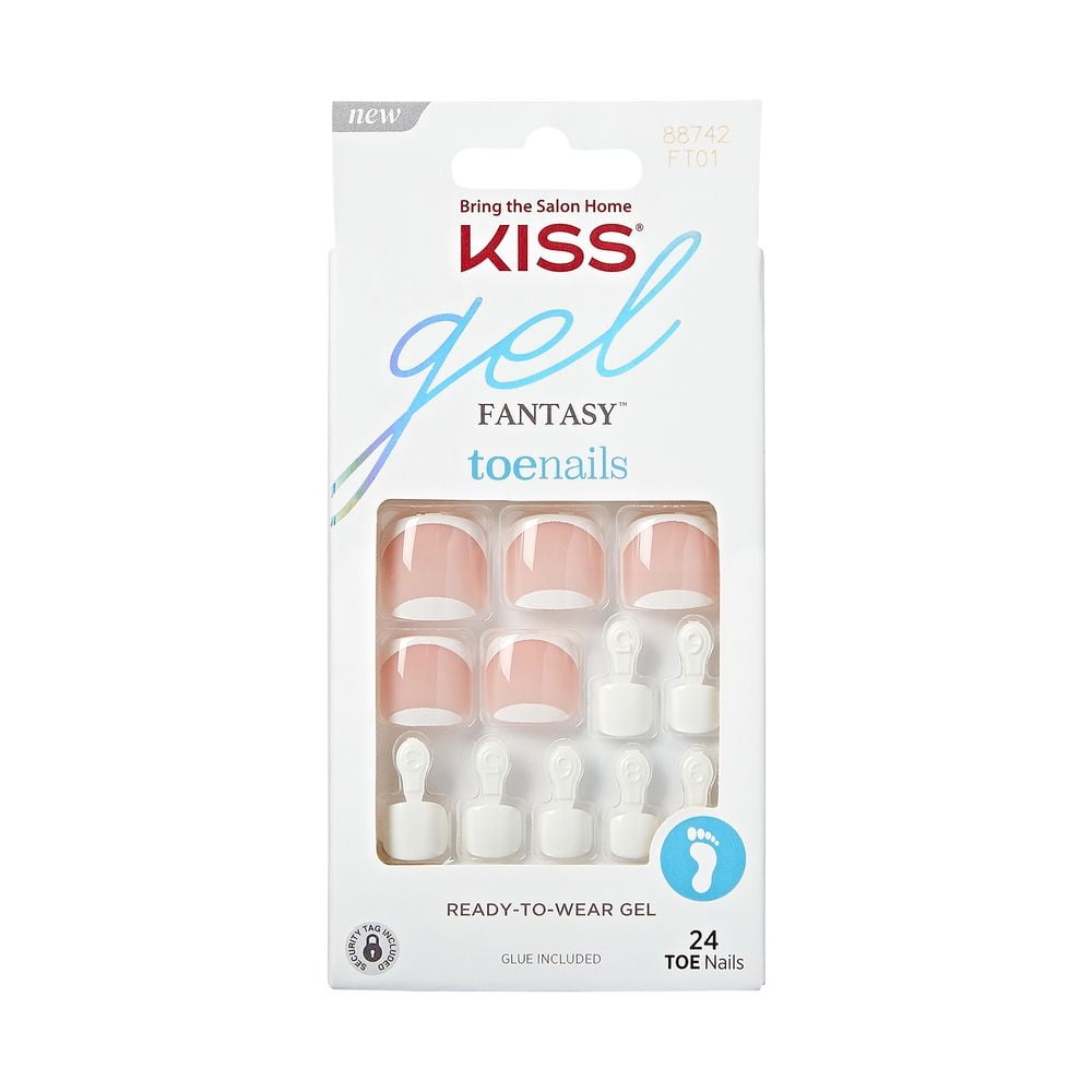 KISS Gel Fantasy Ready To Wear Fake Toenails - This is Classic