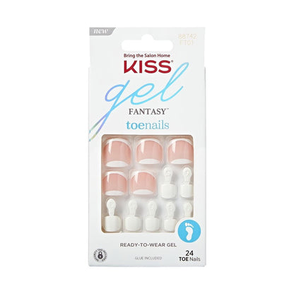 KISS Gel Fantasy Ready To Wear Fake Toenails - This is Classic