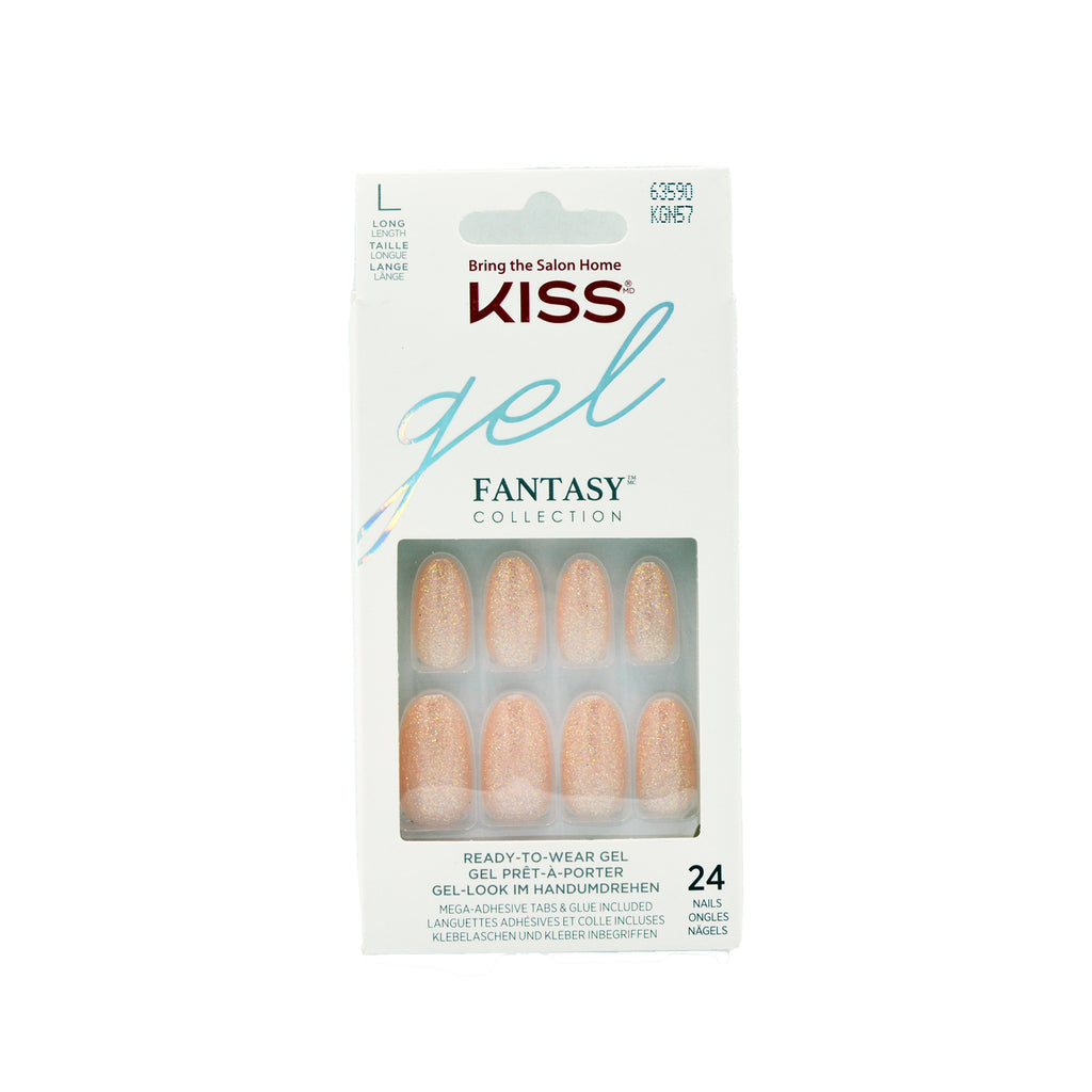 KISS Gel Fantasy Nails Medium Length, KGN16 Bookwarm
