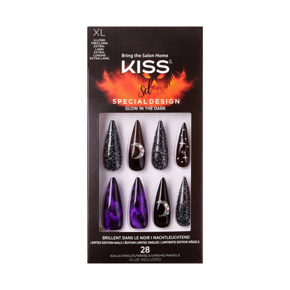 KISS Halloween Spooky & Chic Wickedly Sweet Nails Display, 20 count