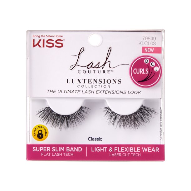 KISS Lash Couture Luxtension False Eyelashes 'Velvet' 12 Mm Reusable Strip Lashes