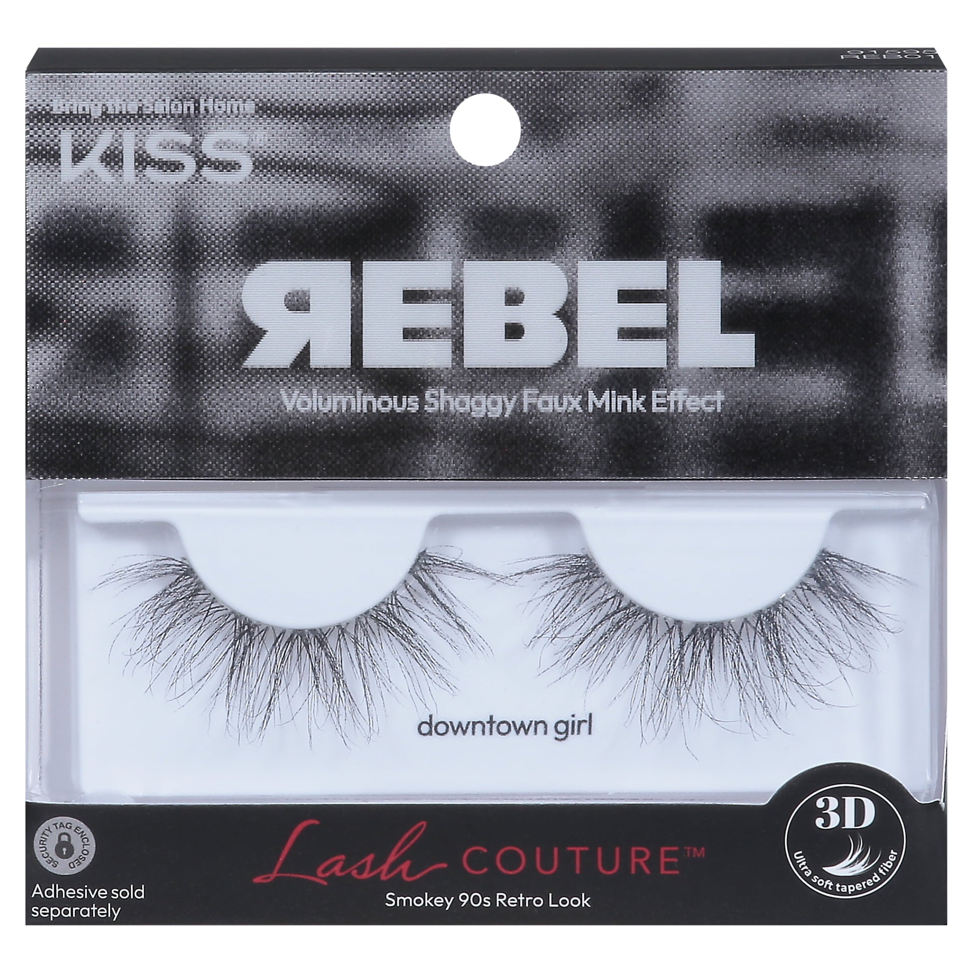 KISS Lash Couture Rebel Collection False Eyelashes Single Pack Downtown Girl
