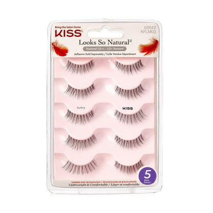 KISS Looks So Natural False Lashes - Shy, 5 count