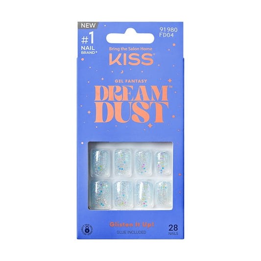 Nailene So Chic Blue Gloss Squoval, 77143 - 28 Pc