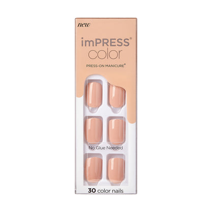 KISS imPRESS Color Press-On Fake Nails - Baby Why So Blue