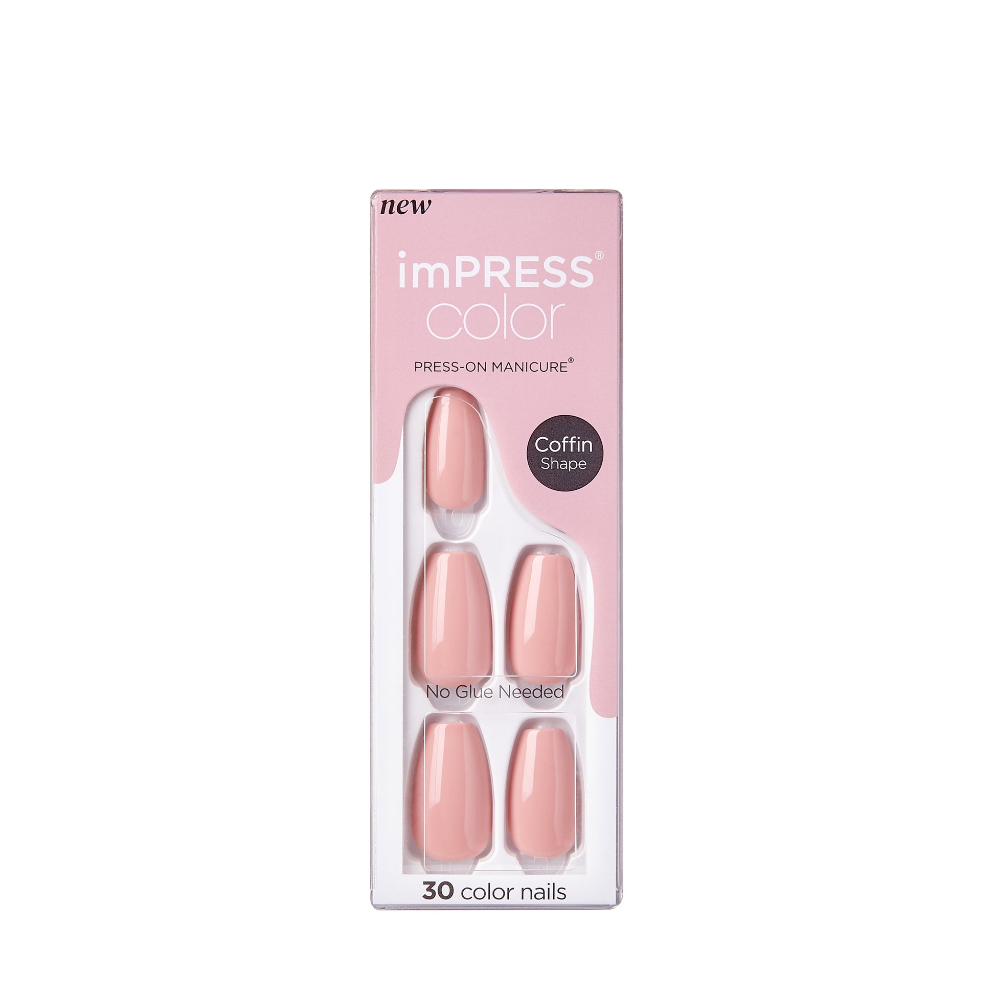 KISS imPRESS Color Press-On Fake Nails - Pick Me Pink