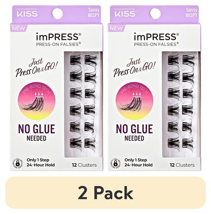 KISS imPRESS Falsies Individual Lashes With Applicator - Spiky, 20 count