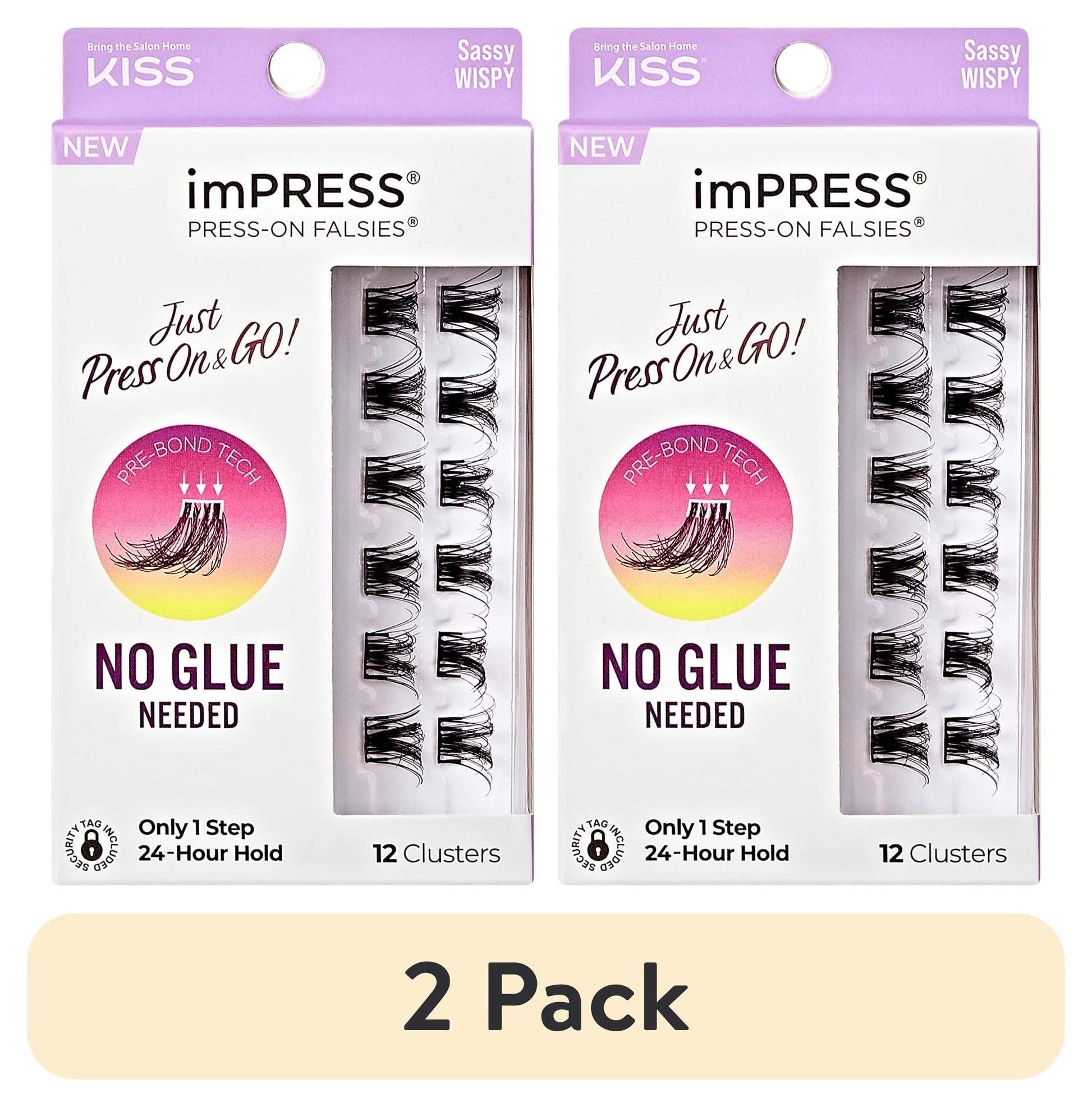 KISS imPRESS Falsies Easy Tab Self Adhesive Lashes -  Demi Wispy