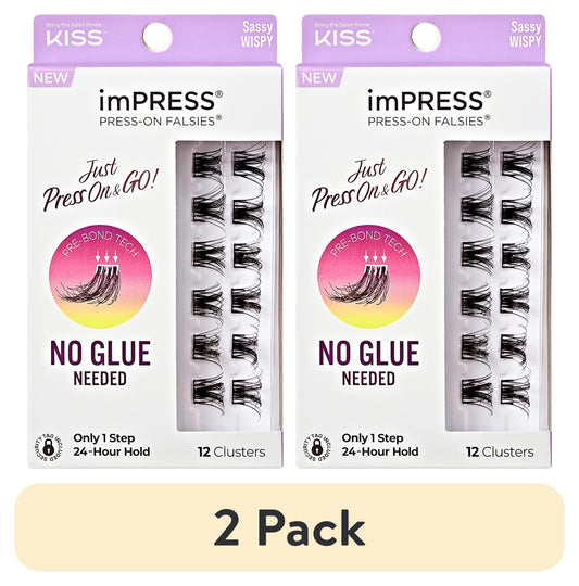 KISS imPRESS Falsies Long Lasting Self Adhesive Lashes - Demi Edgy
