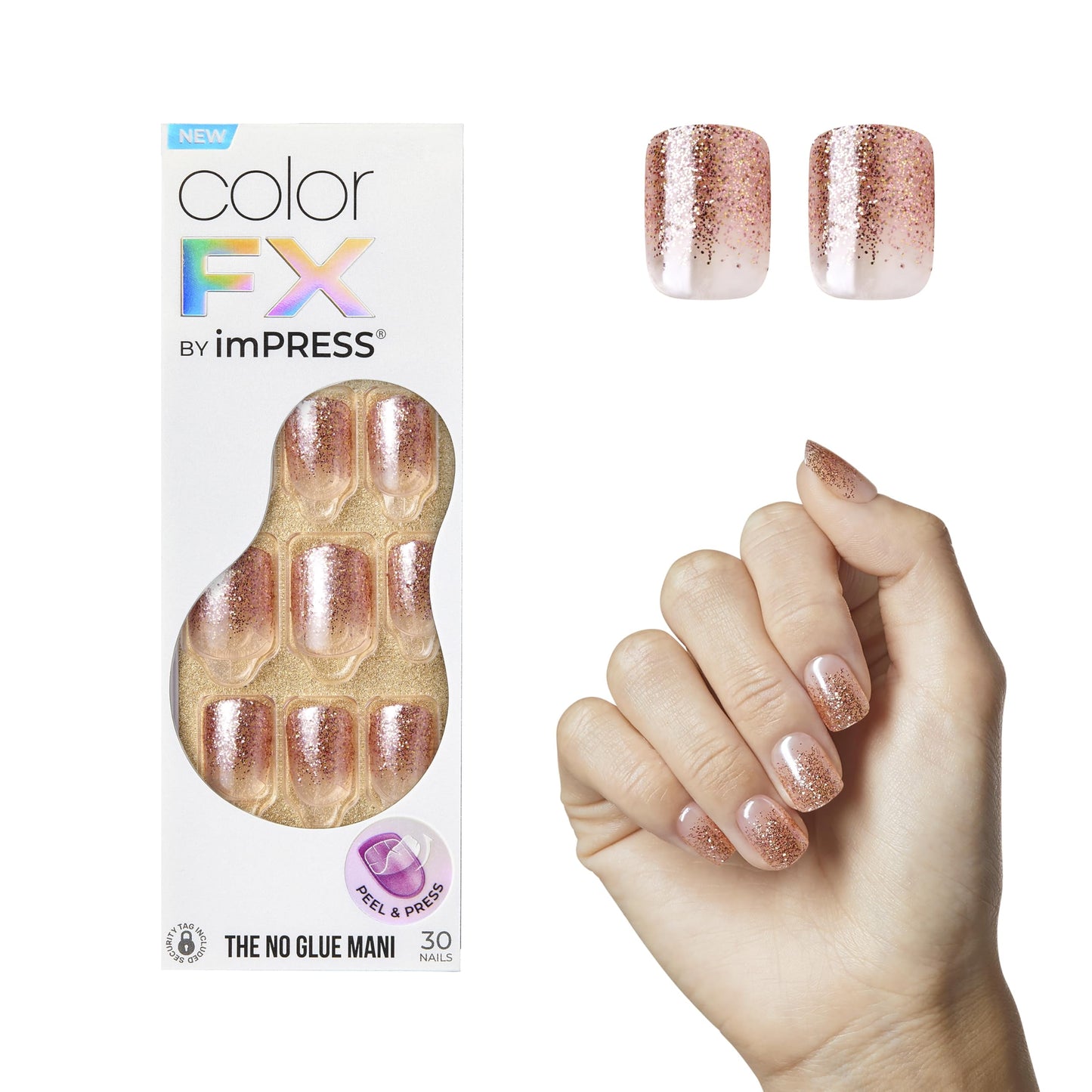 KISS imPRESS Color FX Fake Press On Nails - Dimension