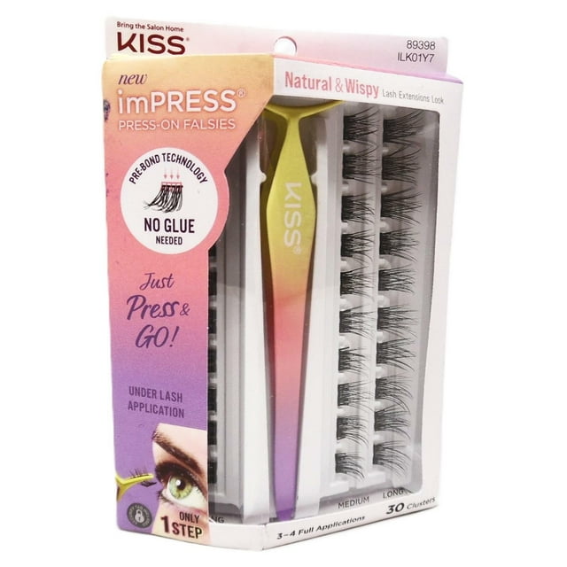 KISS imPRESS The No Glue Falsies - Classic Wispy, 2 pairs
