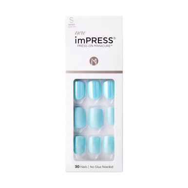 Kiss Impress Press-On-Manicure Kit 30 Count Rain Check Short