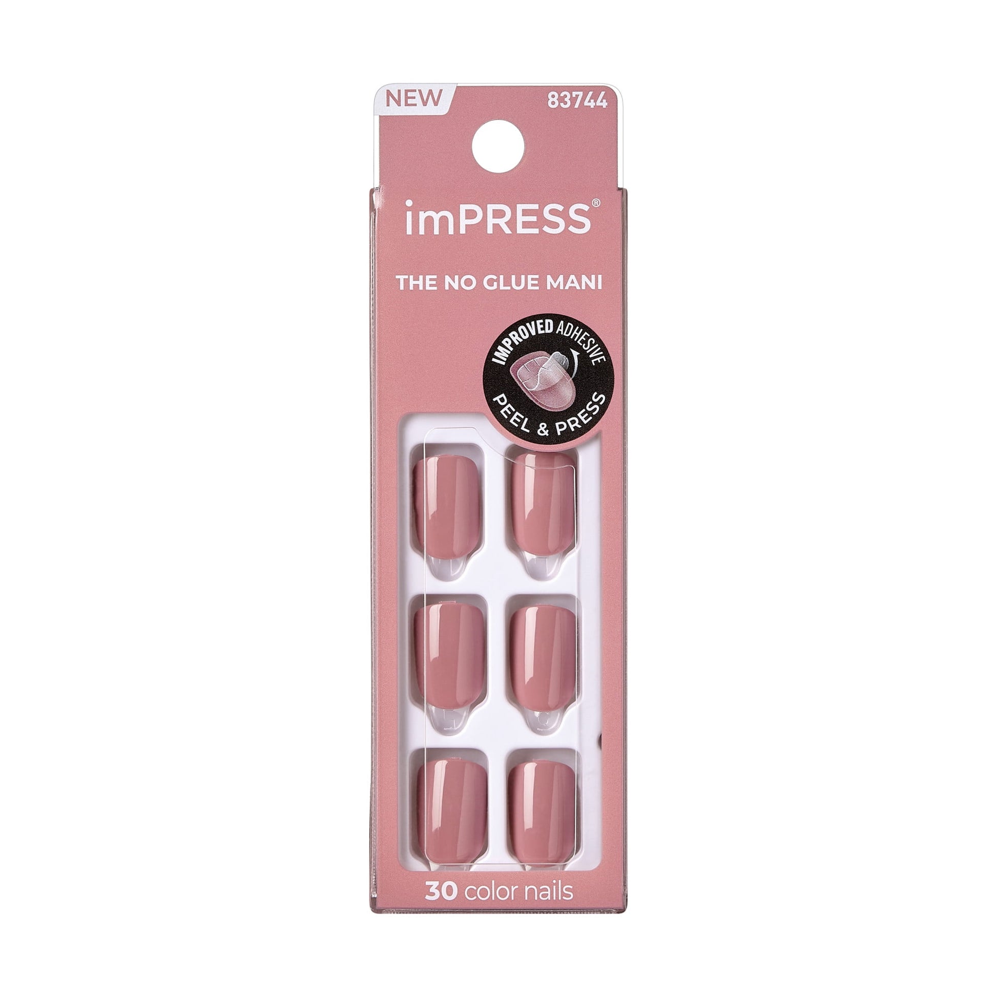 Kiss Impress Press-On-Manicure Nails 30 Count Petal Pink