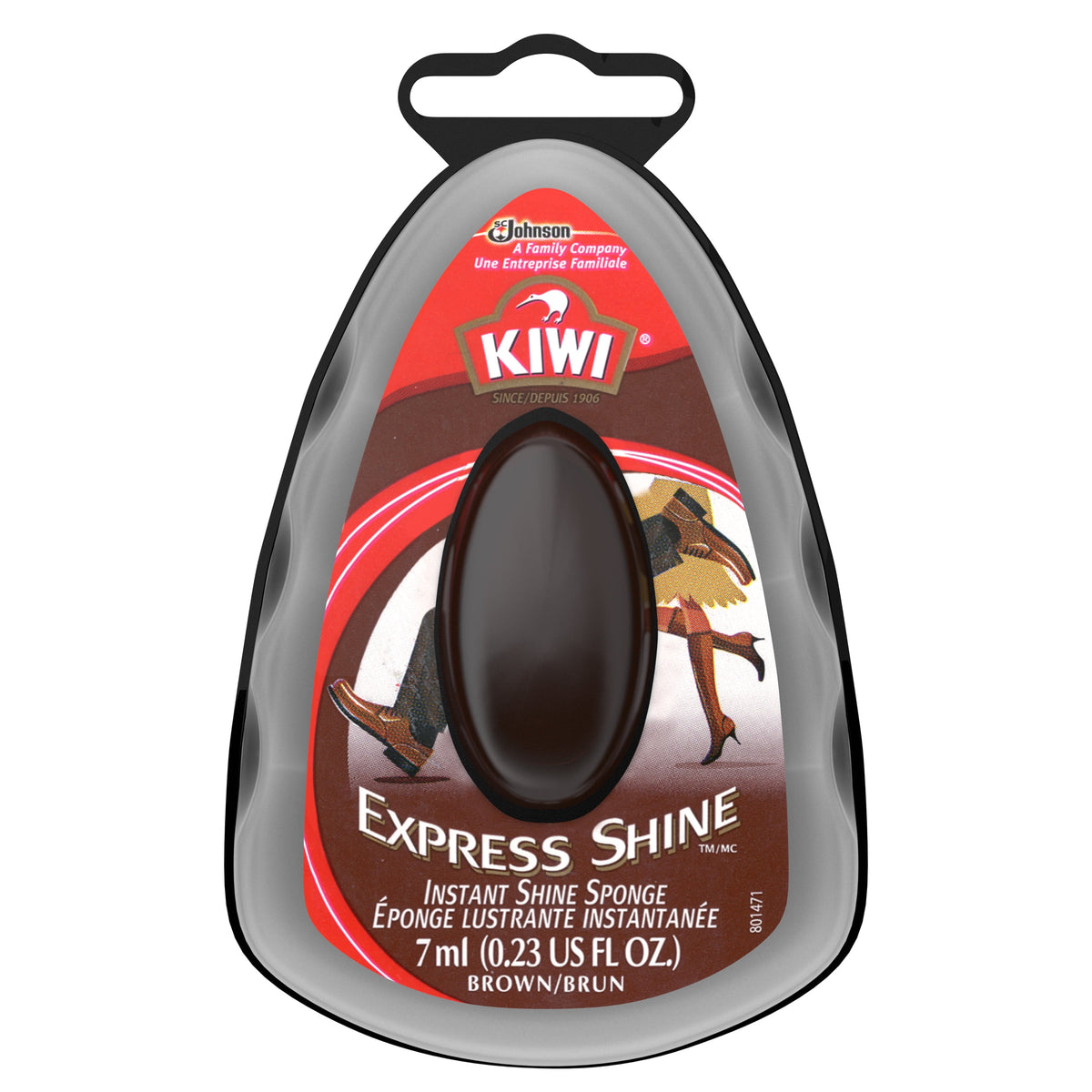 Kiwi® Express Shine Sponge Brown 0.2 Oz