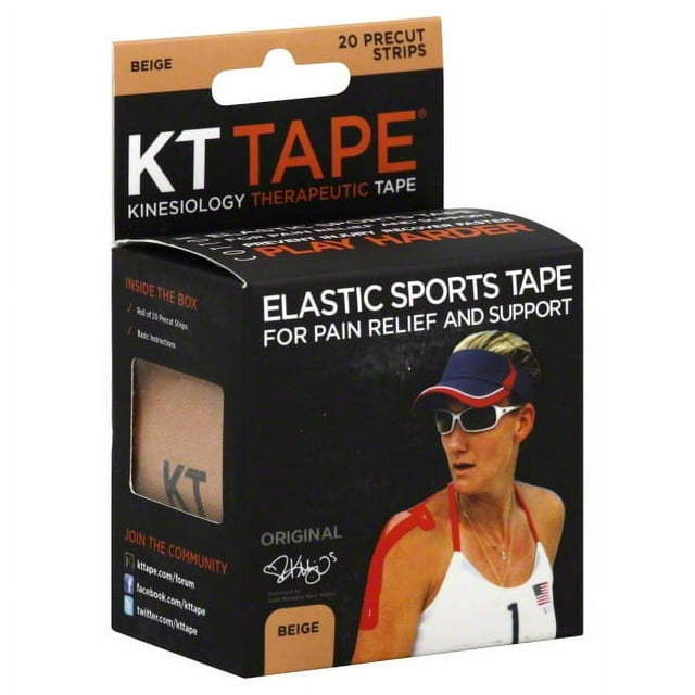 KT TAPE ELASTIC SPRTS GNTL 10IN STP 20CT