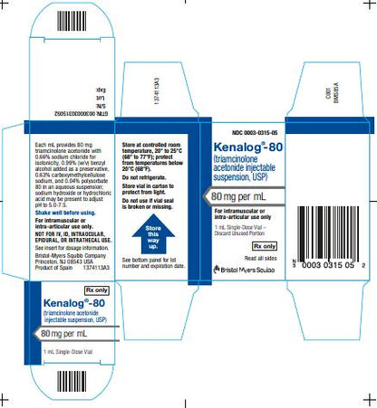 KENALOG-80 SD 80MG/ML 1ML