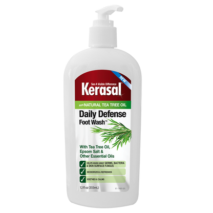 KERASAL DAILY DEFENSE FOOT WASH 12OZ