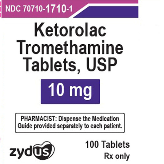KETOROLAC TROMETHAMINE TB10MG 100
