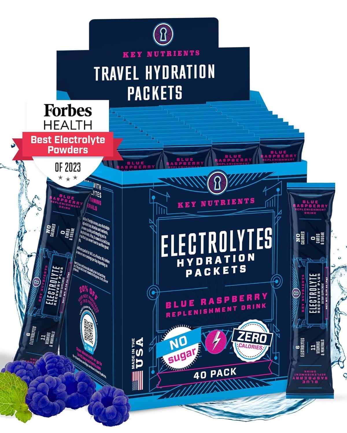 Electrolyte Hydration Powder; Raspberry