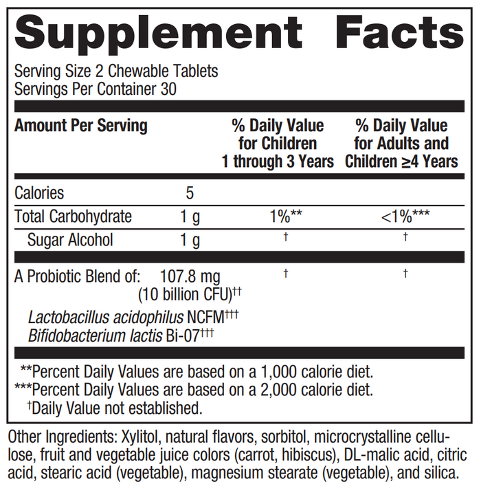KIDS PROBIOTIC CW 60 GMM STBCRM