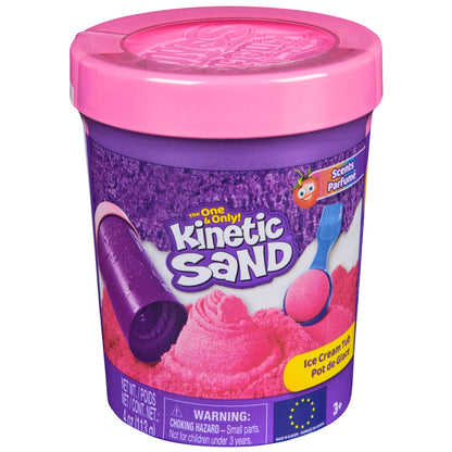Kinetic Sand Beach Set Ice Cream Tub - White, 4 oz