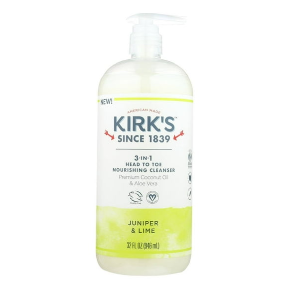 KIRK'S NATURAL 3-IN-1 CLNSR,JUNIPER,LIME
