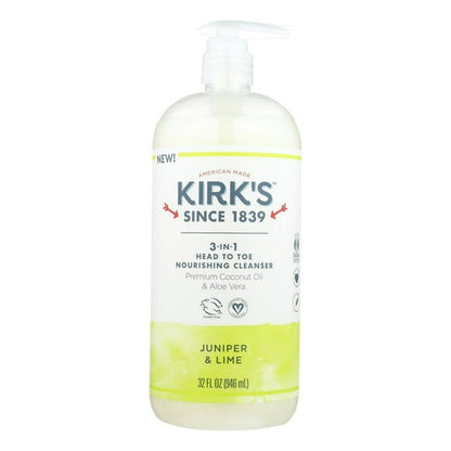 KIRK'S NATURAL 3-IN-1 CLNSR,JUNIPER,LIME