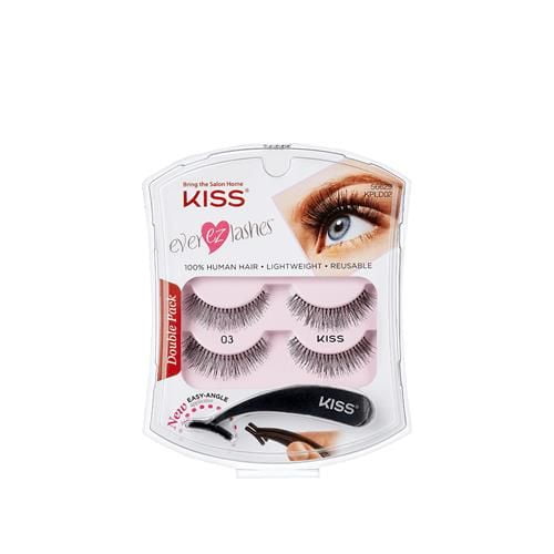 KISS Ever Ez Lashes with Applicator - 02 Natural, 2 count