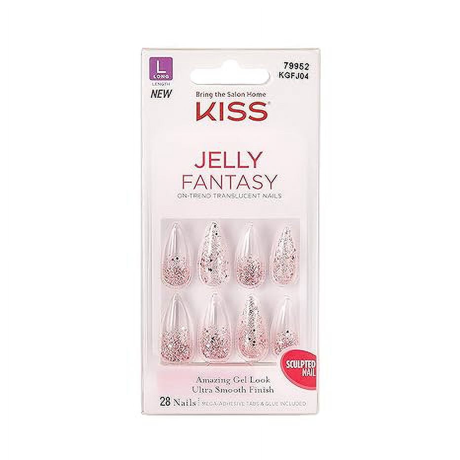 Kiss Jelly Fantasy 28 Count Rosey Long Length