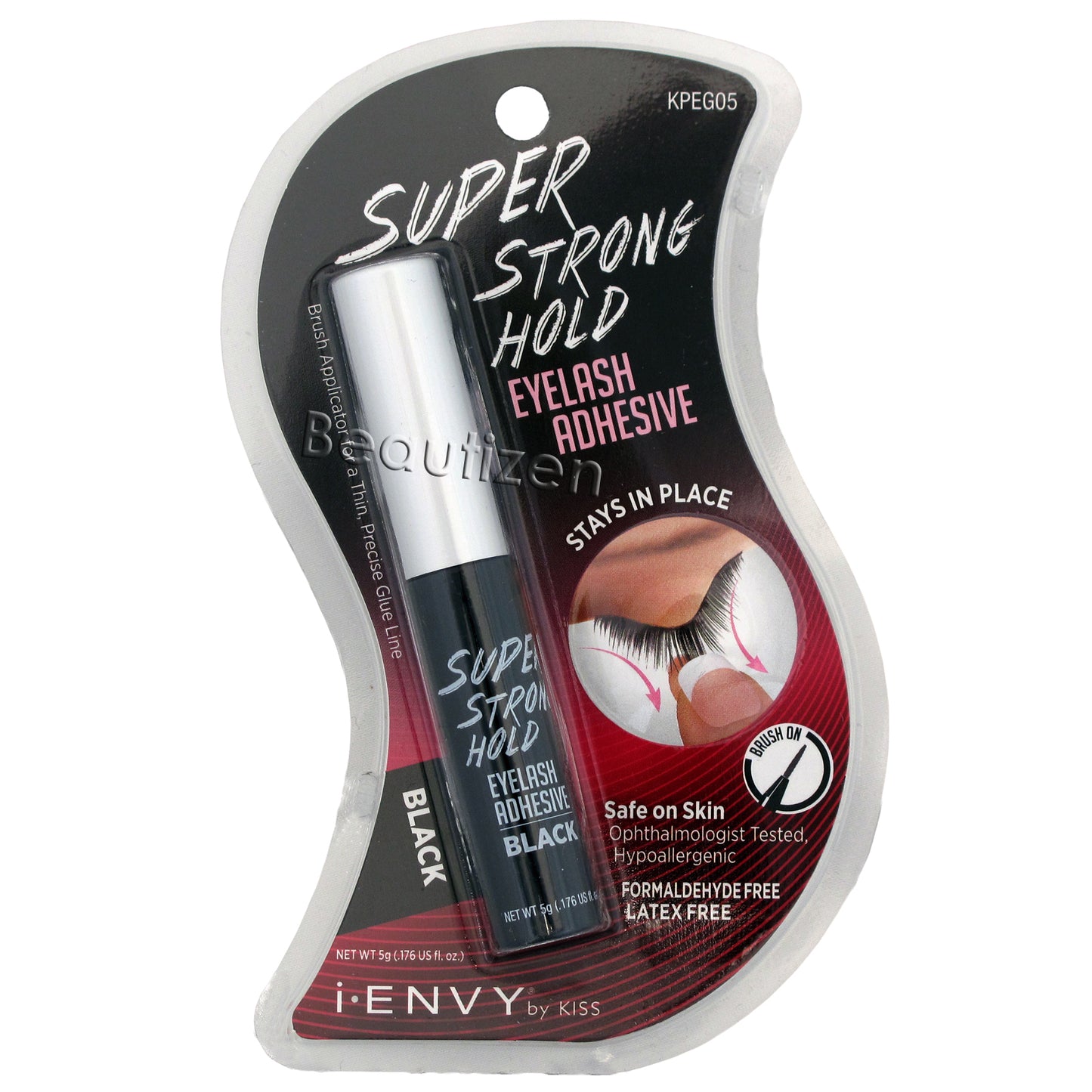 Kiss I Envy Eyelash Adhesive 3D Super Strong Hold Black