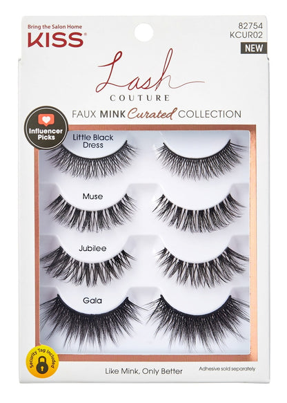 Kiss Lash Couture Faux Mink Curated Collection 4-Pairs