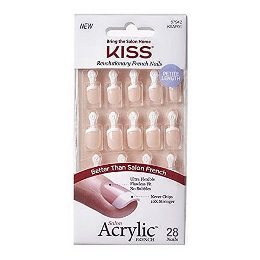 KISS Salon Acrylic Revolutionary French Press-On Nails - Bonjour