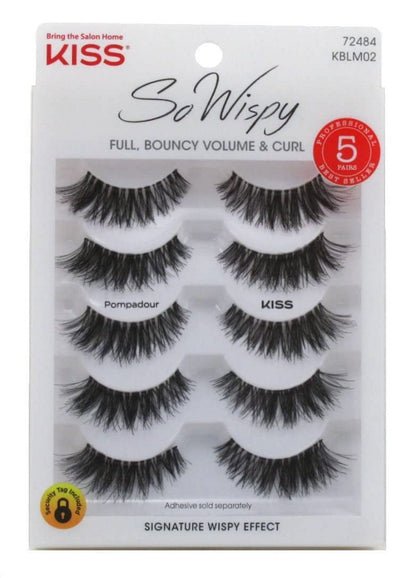 KISS Products So Wispy False Lashes - Pompadour, 5 count