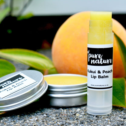 Organic Lip Balm; Georgia Peach